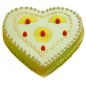 1 kg heart shape pineapple cake